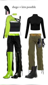 Shego & Kim Possible duos Halloween costume ideas