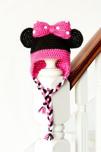 Minnie Mouse Inspired Baby Hat