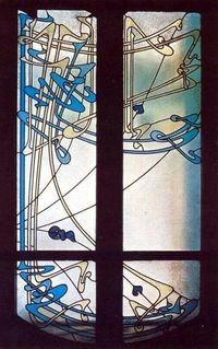 Art Nouveau, Vitrail du Castel Béranger Hector Guimard