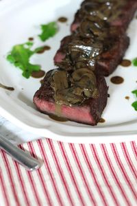 Steak with Creamy Balsamic Mushroom Sauce - Recipes Worth Repeating