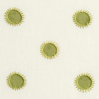 Chelsea Textiles | Dots in lime with sun in lime/yellow | Small…