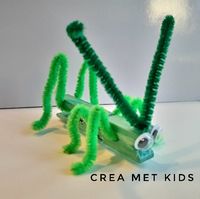 Sprinkhaan knutselen met chenille draad en wasknijper | pepmelon jumbo box | chenilledraad | sprinkhaan knutselen | sprinkhaan wasknijper | creall pearl | kriebeldiertjes knutselen | insecten knutselen | wasknijper knutselen