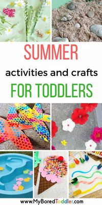 Summer activities for toddlers and summer crafts for toddlers 1 year old 2 year old 3 year old #summer #myboredtoddler #toddlersummer #toddlersummercrafts #toddlercrafts #preschoolcrafts #toddlercraft #toddleractivity #toddleractivities #toddlerfun