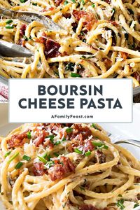 Boursin Cheese Pasta - A Family Feast®