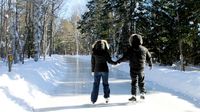 Arrowhead Provincial Park. The longest outdoor skating ring in Ontario, at 1.5km long!   Huntsville, Ontario.