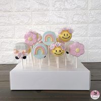 Groovy Baby Cake pops for a Baby Shower