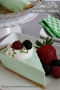 Lime Pie: No Bake, use low carb crust,sugar free jello. No sugar. Decarb  use low carb sweetened condensed milk