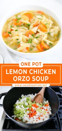 There's nothing better than a cozy bowl of soup on chilly days, especially one that's nourishing for the body and the soul! This one-pot, 35-minute lemon chicken orzo soup is one you'll want to keep around all winter long!