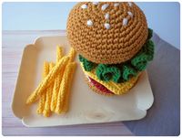 Hamburger au crochet Cam&Drey bricolent