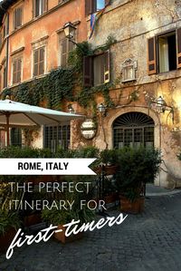 A travel guide to Rome, Italy. The perfect itinerary for a trip to Rome. Everything you need to know on what to do, eat, see, on your Italian vacation!