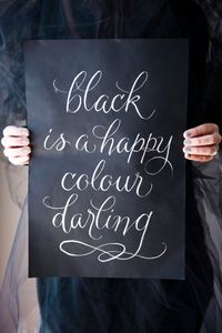 Black is a happy colour