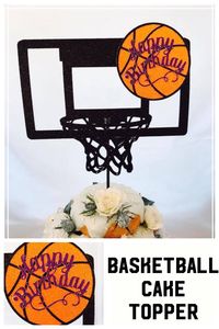 For the love of Basketball is why we created this Basketball cake topper for your Basketball lover. We've taken the concept of a Basketball birthday party and elevated it with high quality glitter cardstock. The Basketball decoration is further distinguished with the use of the Basketball looking like it's going in the hoop. Happy Birthday is written across the Basketball.    #basketball #basketballparty #basketballcake #caketoppers #basketballhoop #affiliate