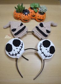 Crochet Jack Skellington Ears - Free Pattern - Ami Amour