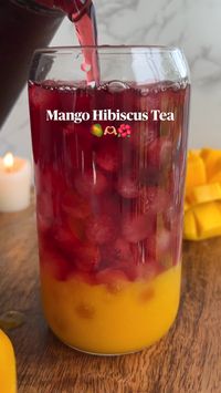 Refreshing Mango Hibiscus Tea Recipe 🍹✨ Cool down with this vibrant, fruity tea! Enjoy this delicious blend of sweet mango and tangy hibiscus that's perfect for summer. Easy, refreshing, and oh-so-tasty!