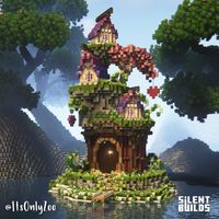 Collab with u/SilentTombs! We created this cute fantasy village, What do you guys think?? : Minecraftbuilds