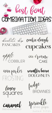 No one ever wants to have the same font! Be unique, be bold, be personable with these super trendy best font combination ideas.