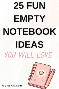 Some of these ideas may seem obvious to you, but there’s a good chance that at least a few will surprise you. Check out some ways to fill a notebook| what to write in a notebook| How to fill an empty notebook|Things to do with a blank notebook| Productive things to do with a blank notebook|