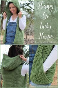 Happy-Go-Lucky Hoodie Crochet Pattern | Hooked on Homemade Happiness