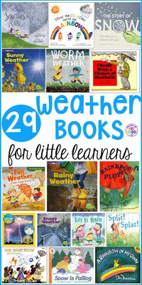 Weather Books for Little Learners - Pocket of Preschool