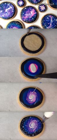 These galaxy cookies are beautiful