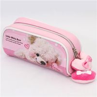 cute-pink-pencil-case-with-white-teddy-bear-kawaii