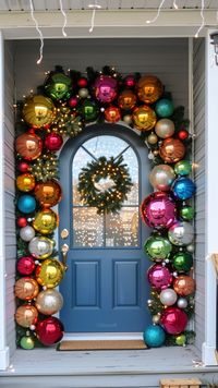 Get ready to welcome the holiday season in style with these 80 enchanting Christmas front door decor ideas! From classic wreaths adorned with red berries and pinecones to elegant garlands draped in twinkling lights, these designs will instantly elevate your home’s curb appeal. Whether you love a traditional look with lush greenery and rustic charm, or prefer modern touches like metallic accents and minimalistic arrangements, these ideas are perfect for spreading holiday cheer.