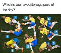 Sport of the year 2018: Yoga, Neymar-style. - 20+ Hilarious World Cup 2018 Memes That Will Make You Laugh. Or Cry If You're German