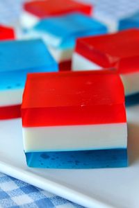 Red White and Blue Finger Jello Recipe