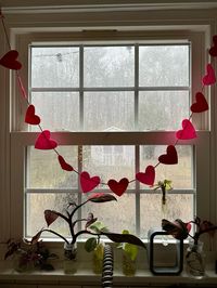 Rainy day, Valentine’s day, Valentine’s Day aesthetic, love, hearts, red, pink, pinterest aesthetic, February, February aesthetic, Tatiana Aliya, Tatianaaliya, plants, cozy rainy day, propagation station,