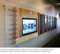 Digital Signage Integrated into Donor Recognition Wall