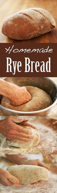 Learn how to make your own homemade rye bread, it's easy! Soft inside, crusty crust, with or without caraway seeds.