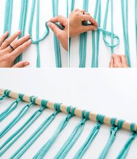 Macra-make a Gorgeous Macrame Wall Hanging via Brit + Co.--easy to follow instructions/pictures.