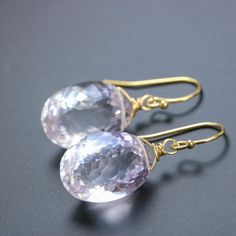 Pink Amethyst Earrings, Gemstone Earrings, Gift For Her, Gold 14K Lavender Earrings, Lilac Modern Earrings Everyday Earrings Dangle Earrings (23314 - 3) Lavender Earrings, Earrings Everyday, Oval Earrings, Oval Earring, Opal Bracelet, Earrings In Gold, Pink Amethyst, Amethyst Earrings, Opal Earrings