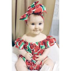 Nothing says Summer like a bunch of watermelons! This cute onesie comes with a matching headband and is just perfect for hot and happy summer days. Cute Onesie, Watermelon Red, Red Romper, Matching Headband, Happy Summer, Holiday Dresses, Summer Days, Watermelon, Onesies