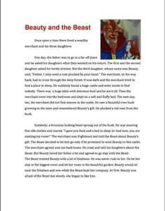 an article about beauty and the beast