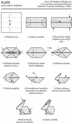 instructions for how to make an origami swan