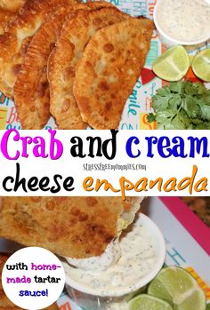 crab and cream cheese enpanada is an easy appetizer to serve at any party