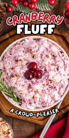 How to make the best cranberry fluff Cranberry Fluff Recipe, Cranberry Fluff Salad, Thanksgiving Side Dishes Crockpot, Easy Thanksgiving Sides, Cranberry Fluff, Thanksgiving Side Dishes Healthy, Fluff Salad, Thanksgiving Side Dishes Easy, Fluff Recipe