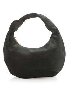 Shiraleah Chrissy Knotted Velvet Top Handle Bag, Black Chic Shoulder Bag With Loop Closure, Chic Shoulder Bag With Loop Closure For Daily Use, Elegant Daily Use Bag With Loop Closure, Chic Evening Hobo Bag With Zipper Closure, Elegant Evening Bags With Loop Closure, Chic Bags With Loop Closure For Daily Use, Elegant Evening Bag With Loop Closure, Spa Wraps, Tech Bag