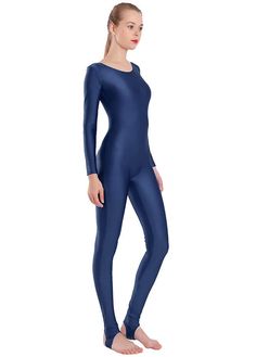 85% Nylon , 15% Spandex Long-sleeved, One-piece Dance unitard with stirrups, and scoop front and back. 4-way stretch fabric, quickly drying. soft, breathable. Great for yoga, dance, running, jogging, workout, fitness, sport, gym, and clubwear. It is also useful to wear under clothing, and unisex design both for men and women. Our model wears size M, Height 5.74 Ft BWH (35.4in, 26.8in. 34.6in.) Jogging Workout, Dance Unitard, Yoga Dance, Fitness Sport, Stirrups, Sport Gym, 4 Way Stretch Fabric, Workout Fitness, Unisex Design