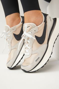 Nike Neutral Phoenix Waffle Trainers Nike Shoes Women, White Sneakers, Trainers Women, Tennis Shoes, Cute Shoes, Look Fashion