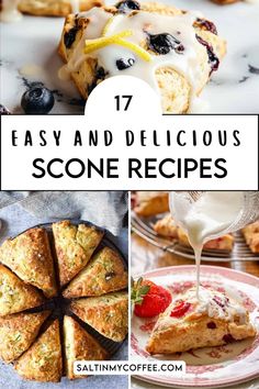 some delicious scone recipes that are ready to be eaten