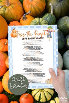 pumpkins and gourds with the let it right game