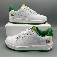 Nike Air Force 1 Low Retro Qs /Color White/Hite-Classic Green Women Size/ 8.5 / 8 / 7.5 Men Size / 7 / 6.5 / 6 Can An Icon Get More Iconic? This Af1 Goes For It With An Anniversary Edition Of The 2002 Design Honoring The Cultures Of The West Indies. Crisp White Is Punctuated With Pops Of Color Throughout, And Features An Embroidered "West Indies" And Palm Tree. Take A Peek At The Insole For Your Very Own Geography Lesson, Just In Time For The Annual Parade In Brooklyn That Celebrates The Islands Nike Air Force 1 West Indies, Nike Air Force 1 White With Gum Sole, White Nike Air Force 1 With Gum Sole, White Synthetic Nike Air Force 1 With Gum Sole, Nike Air Force 1 White Lace-up, White Nike Air Force 1 Lace-up, White Nike Air Force 1 With Cushioned Footbed, White Nike Air Force 1 Lace-up With Cushioned Footbed, White Nike Air Force 1 With Rubber Sole