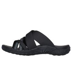 Explore the great outdoors in boundless comfort with Skechers Reggae - Sunday Stroll. This trail slide sandal features a synthetic and woven fabric upper with a cushioned comfort footbed. | Skechers Women's Reggae - Sunday Stroll Sandals | Medium Width | Cushioned comfort footbed | Crafted with 100% vegan materials | Synthetic and woven fabric upper | Strappy outdoor trail slide sandal design | 1-inch heel | Skechers Sandal Design, Lace Up Wedges, Shoes Flats Sandals, Wide Shoes, Skechers Women, Designer Sandals, Golf Shoes, Brown Fashion, Great Outdoors