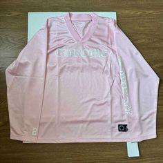 Size M Unisex Color: Pink Comfortable Fabric Condition: Brand New Chrome Hearts Shirt, Tie Front Cardigan, Rayon Pants, Leather Mary Janes, Long Sleeve Jersey, Pink Long Sleeve, Mesh Long Sleeve, Long Sleeve Sweatshirt, Chrome Hearts