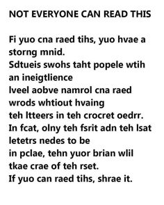 a poem written in black and white with the words not everyone can read this if you can read this, you have a strong mind