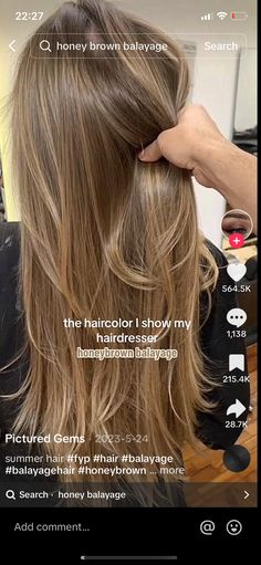 Honey Brown Hair Color, Ombre Blond, Jennifer Aniston Hair, Balayage Technique, Honey Brown Hair, Dreamy Aesthetic