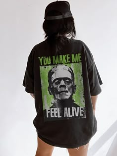 Frankenstein Shirt Comfort Colors® Vintage Horror Cult Classic Horror Movies Tee Cult Spooky Season Halloween Tshirt Halloween Party Gifts Shop all Horror / Halloween - https://www.etsy.com/ca/shop/LunaandJuneApparel?&section_id=43069716  Please read before placing your order  1. All our apparel is GENDER NEUTRAL / UNISEX. The relaxed fit is flattering for all bodies. 2. Refer SIZE CHART for measurements. Upsize for oversized looks. 3. This t-shirt is a Comfort Colors Unisex tee - Boxy Fitting, Frankenstein Shirt, Classic Grunge, Horror Movie T Shirts, Halloween Film, Halloween Party Gifts, Movie Tees, Halloween Tshirt, Classic Horror Movies, Horror Halloween