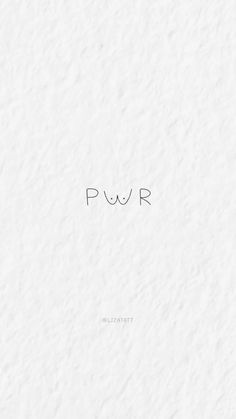 the word pur written in black ink on a white paper textured wallpaper